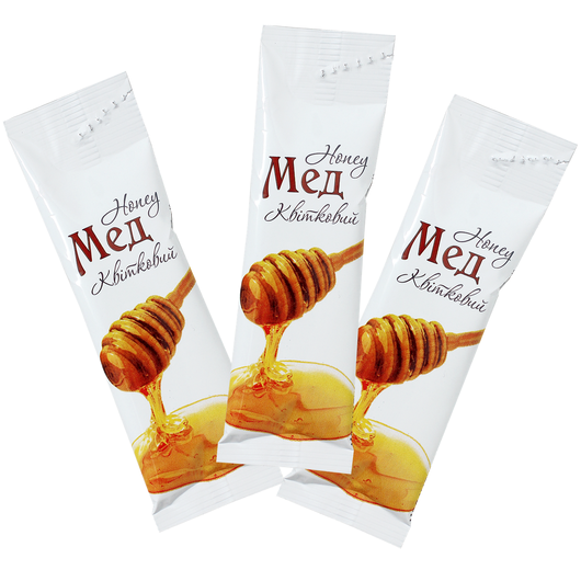 Мед в стиках 12г 1,2кг 100шт, изображение 3