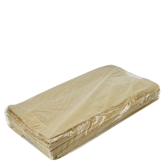 Паперовий пакет з прозорою вставкою крафт 210х100х50/40мм, изображение 4