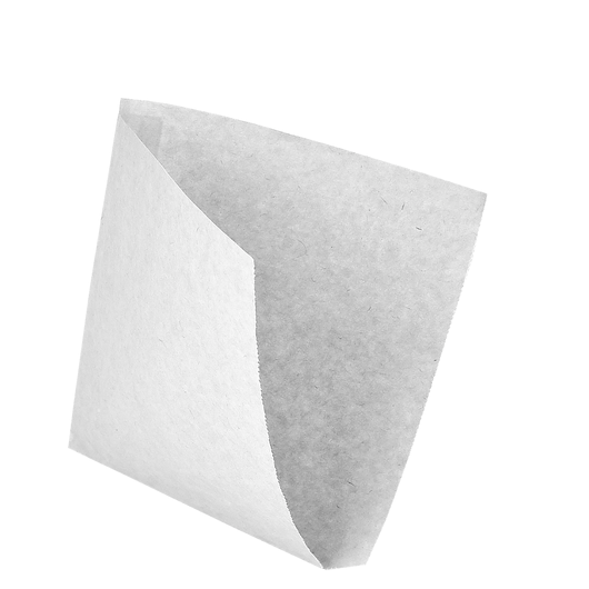 Бумажный пакет уголок белый 140х140 мм (1389)