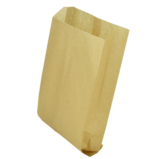 Бумажный пакет цельный крафт бурый 390х270х70 мм (550)