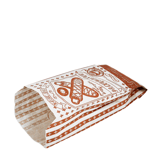 Паперовий пакет Французький хот дог білий 170х70х40мм 100шт, изображение 3