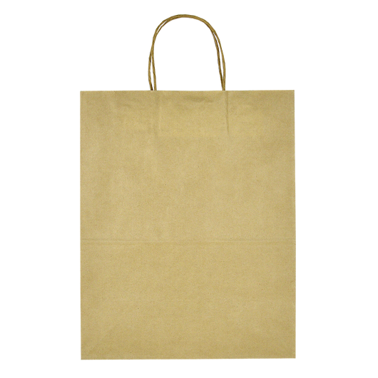 Бумажный пакет с ручками крафт 210х110х280мм, изображение 2