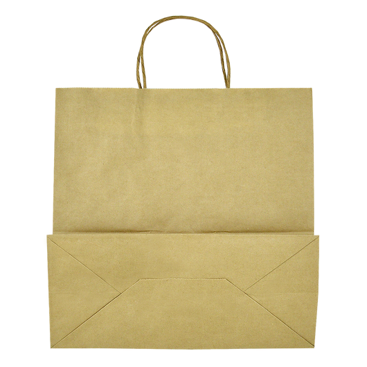 Паперовий пакет з ручками крафт 330х160х350мм, изображение 3
