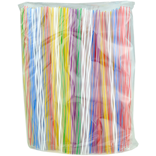 Трубочка Фреш без колена 250х6,8мм 3D Микс 200шт, изображение 2