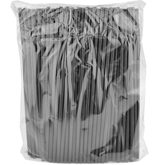 Трубочка з коліном 210х4,8мм Чорна 200шт, изображение 2