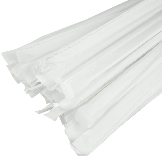 Трубочка в індивідуальній упаковці з коліном 210х4,8мм Чорна 200шт, изображение 3