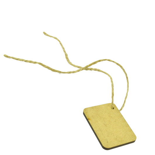 Ценник деревянный на верёвке 35*50мм 1уп/10шт, изображение 2