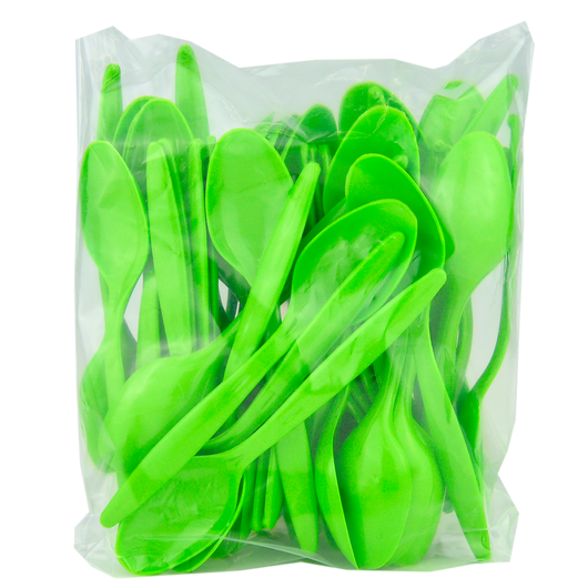 Ложка чайна зелена PG 12см 50шт, изображение 3