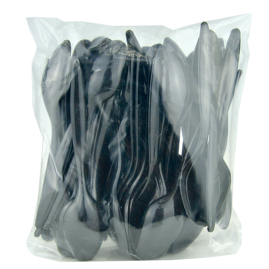 Ложка чайна чорна PG 12см 50шт, изображение 3