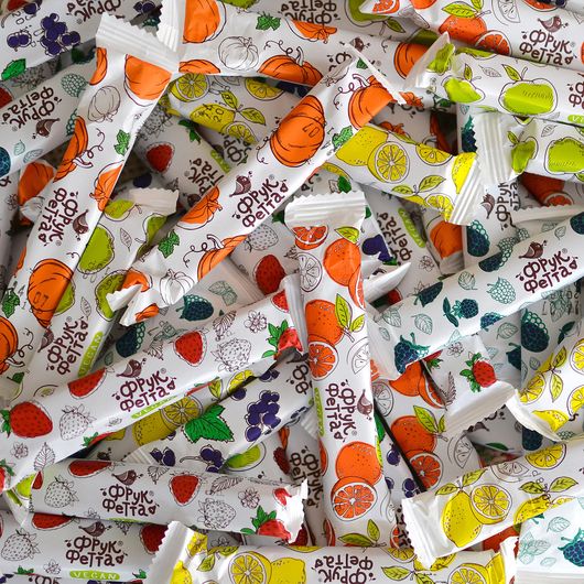 Цукерки Полуниця-м'ята ФРУК ФЕТТА 1шт, изображение 3