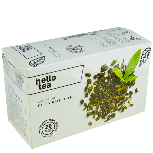 Чай зелений Ті Гуань Інь Hello Tea 20шт х 2г, изображение 2