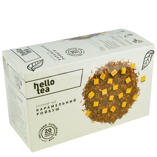 Чай трав'яний Карамельний Ройбуш Hello Tea 20шт х 2г, изображение 2