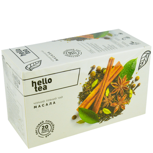 Чай чорний Масала Hello Tea 20шт х 2,7г, изображение 2