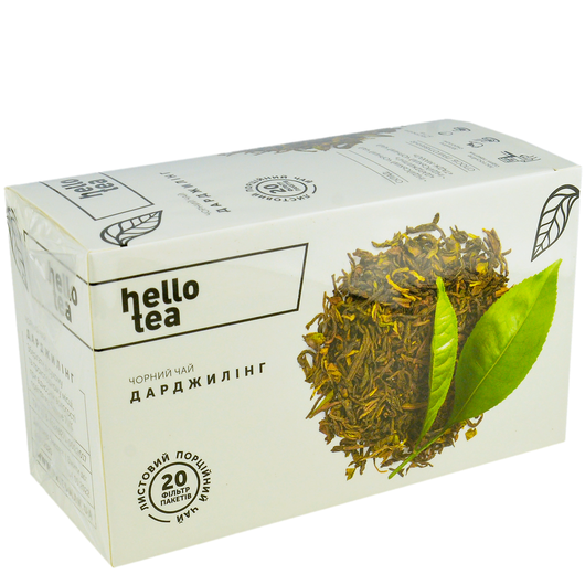 Чай чорний Дарджилінг Hello Tea 20шт х 2г, изображение 2