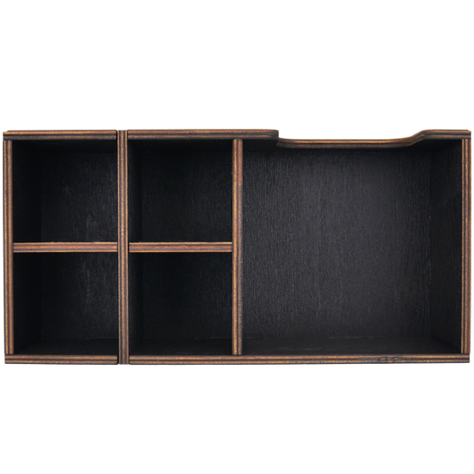 Органайзер дерев'яний чорний 30х15см, изображение 2