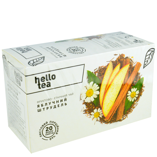 Чай фруктовий Яблучний штрудель Hello Tea 20шт х 3г, изображение 2