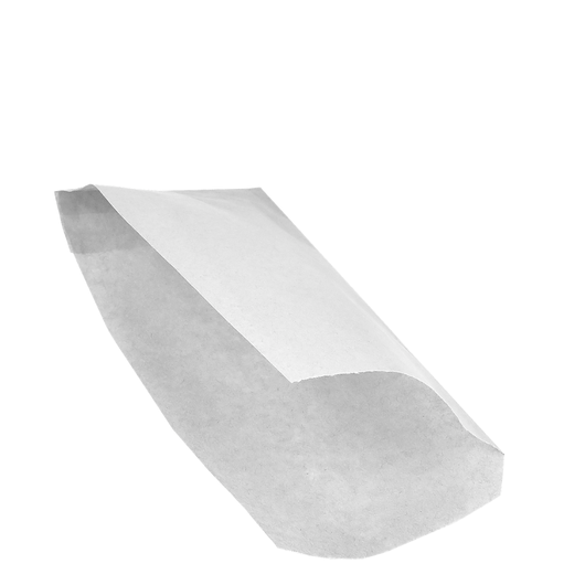 Бумажный пакет уголок белый жиростойкий 200х85мм 500шт, изображение 2