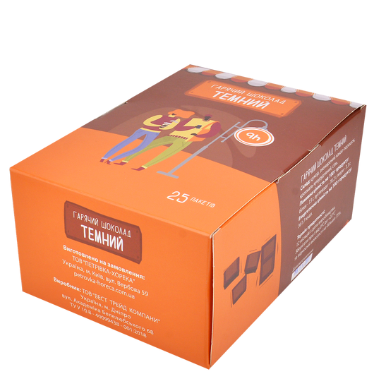 Горячий шоколад PETROVKA HoReCa - Темный шоколад 25х30г, изображение 3
