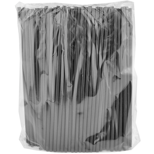 Трубочка Фреш без колена 210х6,8мм Черная 500шт, изображение 2