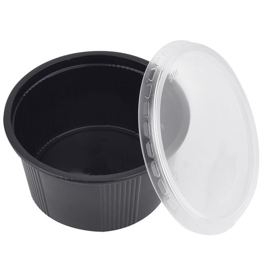 Супник черный D-110мм 350мл 50шт, изображение 2