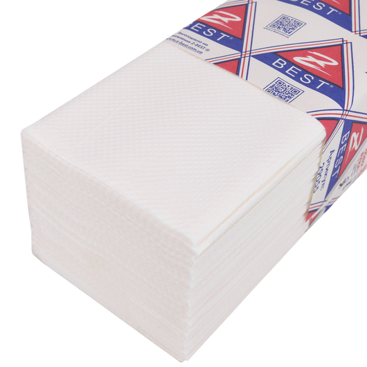 Рушник паперовий V-білий 100% целюлоза 24,5х23см, изображение 2