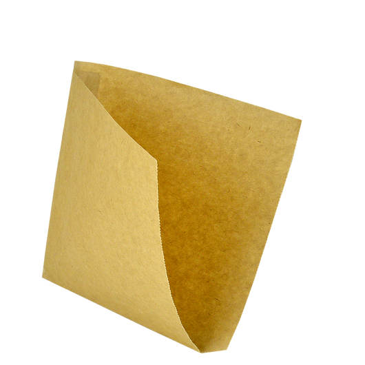 Бумажный пакет уголок крафт 140х140 мм (42)