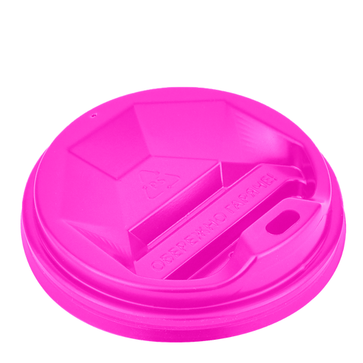 Кришка для паперових стаканів R-79 рожева 50шт, изображение 2