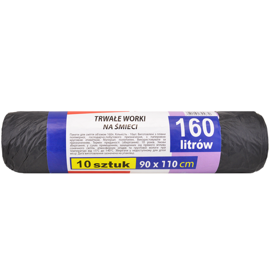 Пакет для сміття SUPER LUXER 160л 10шт 19мкм, изображение 2