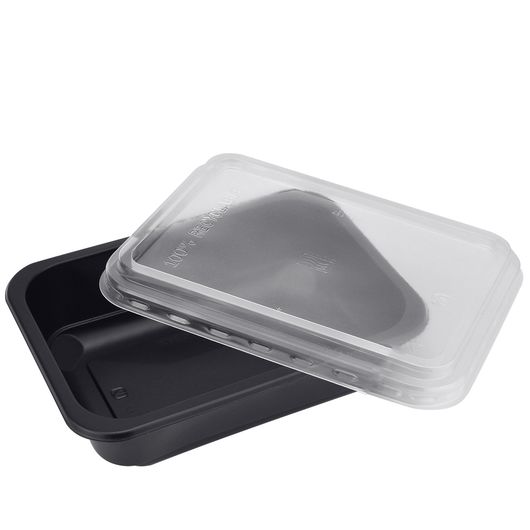 Контейнер с крышкой черный 750мл 50шт, изображение 2