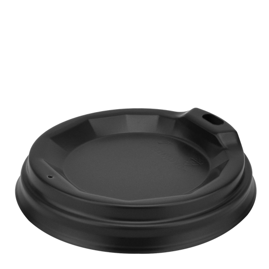 Крышка для бумажных стаканов R-78 черная 50шт, изображение 2