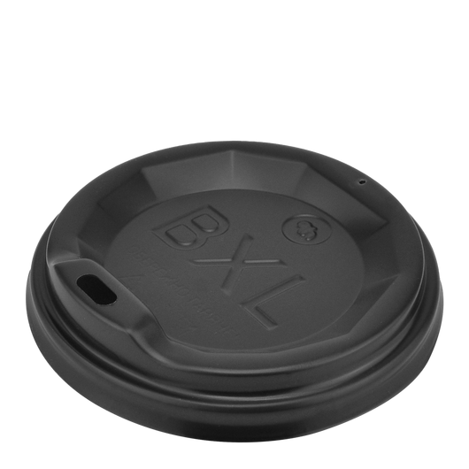 Крышка для бумажных стаканов BXL-90 черная 50шт, Материал: Пластик, Диаметр крышки, мм: 90, Цвет крышки: Черный, Инд. упаковка: Нет, изображение 2