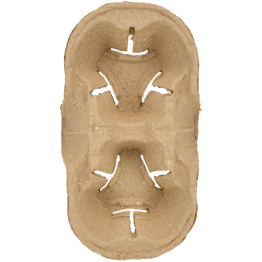 Подставка для стаканов на 2-секции крафт (уп/110шт), изображение 2