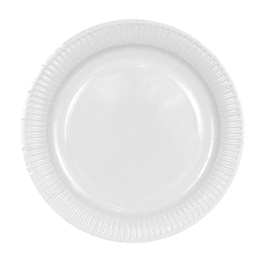 Тарілка картонна біла D-180мм 100шт, изображение 2