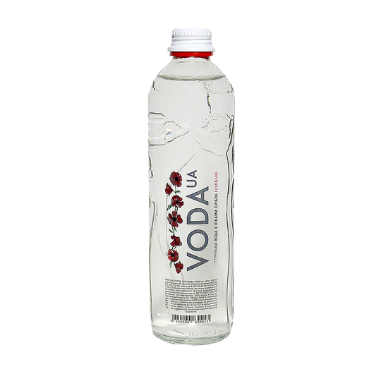 Вода минеральная Voda Ua сильногазированная, стеклянная бутылка 400мл