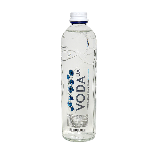 Вода мінеральна Voda Ua негазована, скляна пляшка 400мл