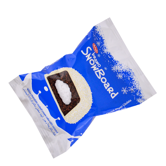 Кекс Brawo Snow Board шоколадный с кокосом 50г(уп/24шт)