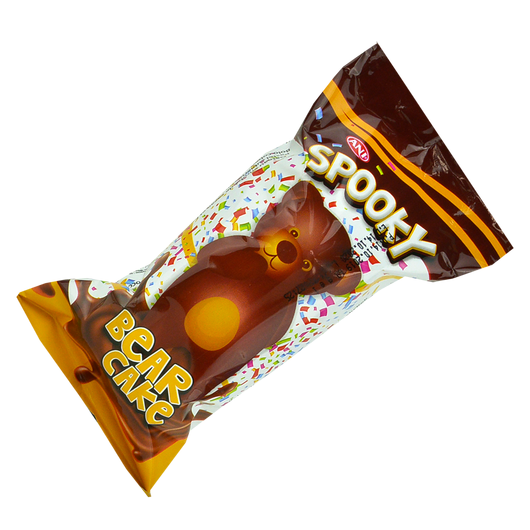Кекс Spooky bear с шоколадным кремом в какао-молочной глазуре 55 гр (уп/24шт)