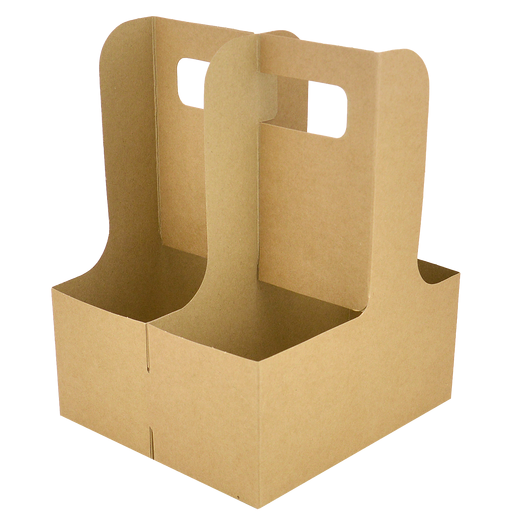 Кейс-холдер для стаканів на 2 секції крафт 20шт, изображение 4