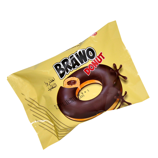 Кекс Brawo Donut з начинкою какао в глазурі 50 г