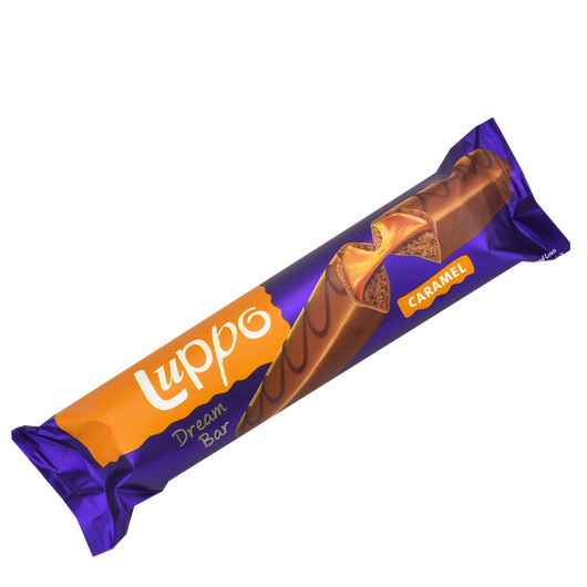 Кекс Luppo Dream Bar шоколадний з карамеллю в молочному шоколаді 50г