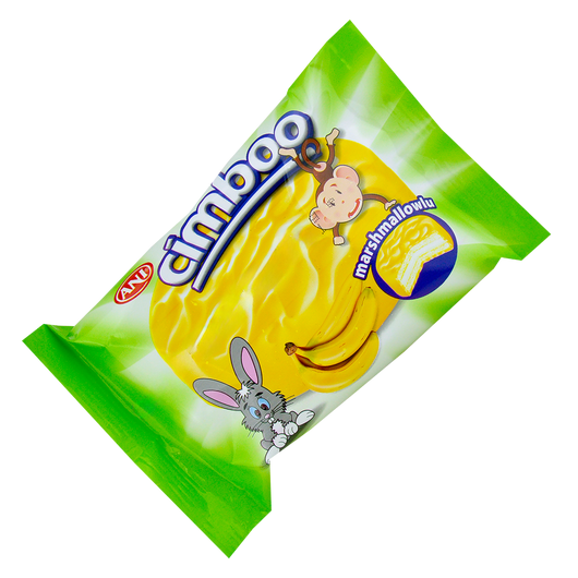 Печиво Cimboo c маршмеллоу в банановій глазурі 35 гр (уп/24шт)