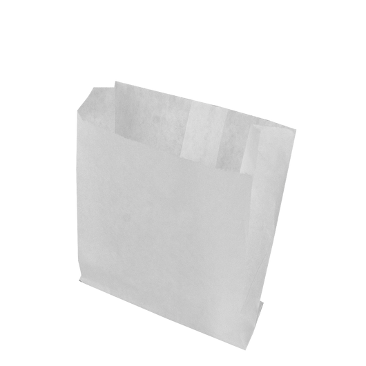 Бумажный пакет белый жиростойкий 140х120х50 мм (5400)