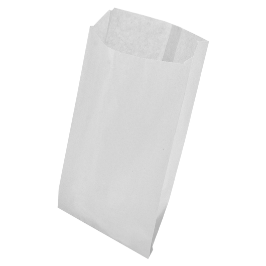 Бумажный пакет цельный белый 160х100х50 мм (549)
