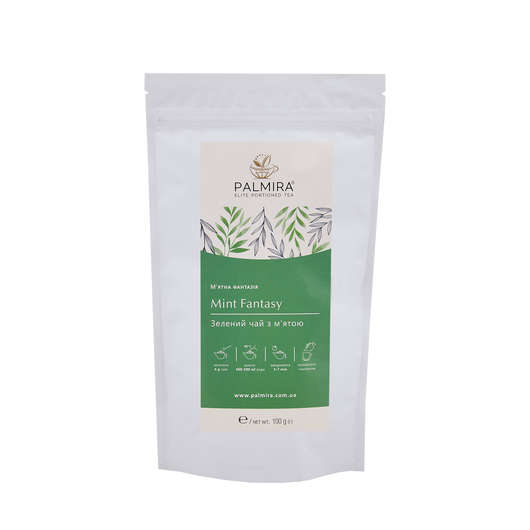 Чай зелений М'ятна фантазія PALMIRA 100г