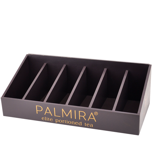 Органайзер для чаю PALMIRA 6 секцій чорний