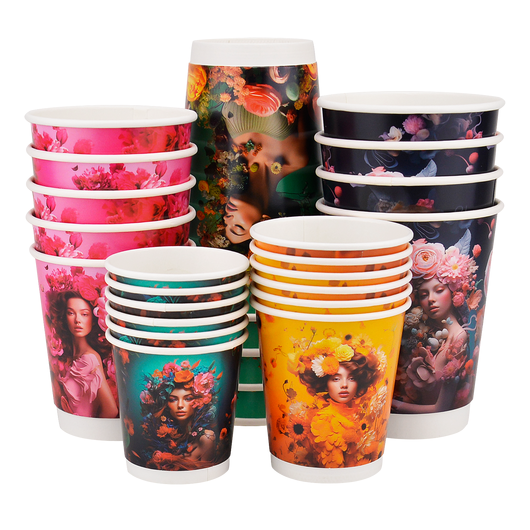 Стакан паперовий 110мл двошаровий Bloom 50шт, изображение 2