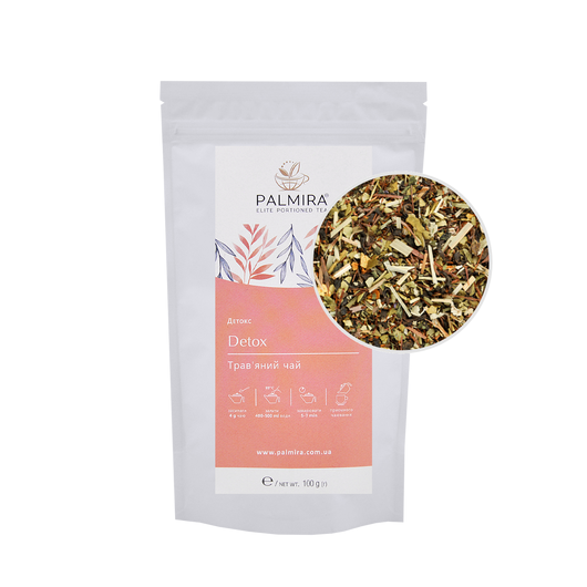 Чай травяной Детокс PALMIRA 100г, изображение 2