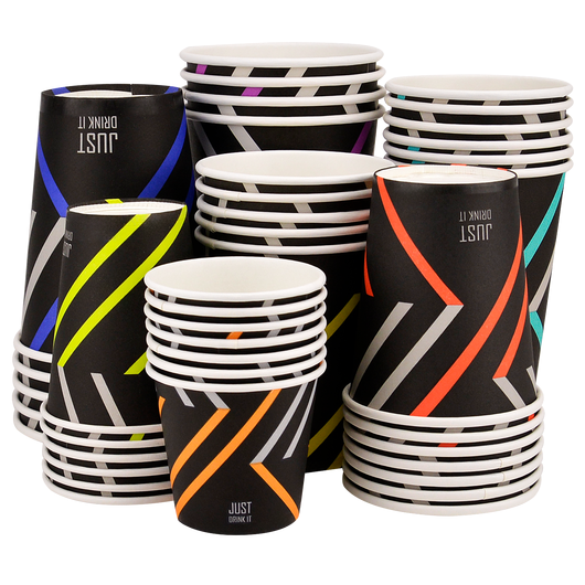 Стакан паперовий 400мл одношаровий Just Drink 50шт, Розмір стакана: 400, Колір стакана: З зображенням, Матеріал: Картон, изображение 2