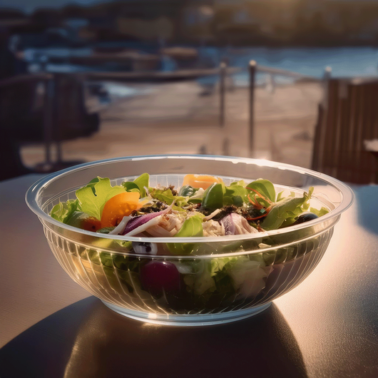 Салатник прозорий 670мл 25шт, изображение 4