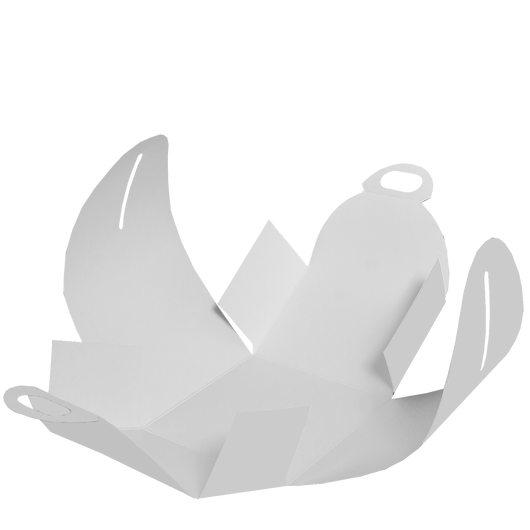 Коробка для торта купольна біла 110х110х110мм 25шт, изображение 2